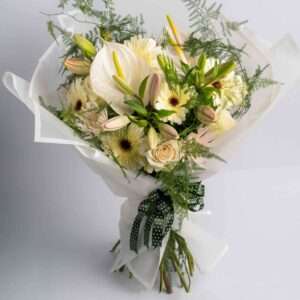 white lilies
