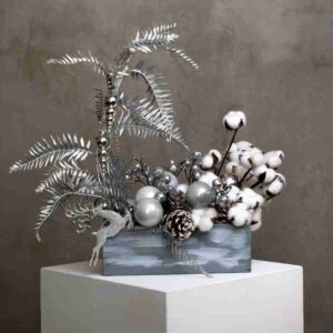 Silver & White Christmas Arrangement
