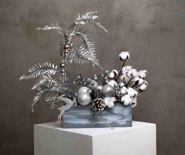 Silver & White Christmas Arrangement