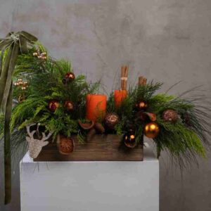 Orange Christmas Arrangement