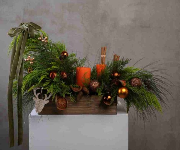 Orange Christmas Arrangement