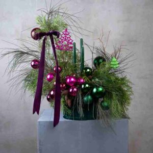 Purple & Green Christmas Arrangement